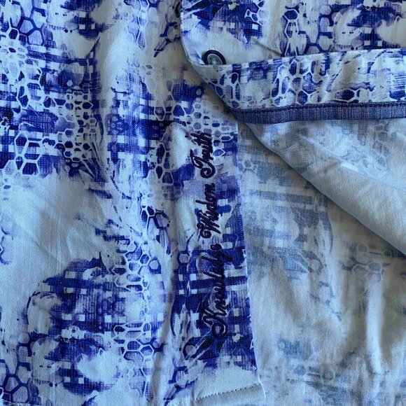 Robert Graham Men's Classic Fit Shirt Kaleidoscope Artsy Flip Cuff Smoke Size M - Picture 9 of 11